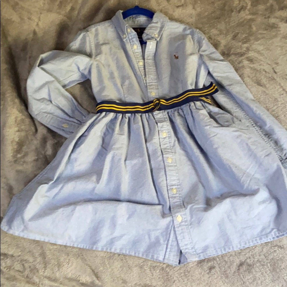 Like New Ralph Lauren Shirt Dress light blue